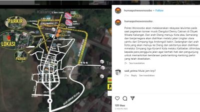 Cek Rute Pengalihan Jalan, Polres Wonosobo Lakukan Rekayasa Lalu Lintas Saat Konser Denny Caknan, Sabtu 27 Mei 2023