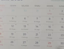 Daftar Libur Nasional dan Cuti Bersama Tahun 2023 Terbaru untuk Catatan Anda!