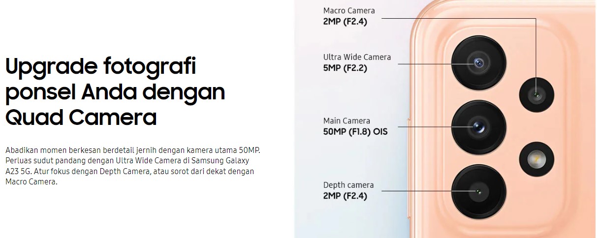 Fitur Kamera di Samsung Galaxy A23, Cek Harganya