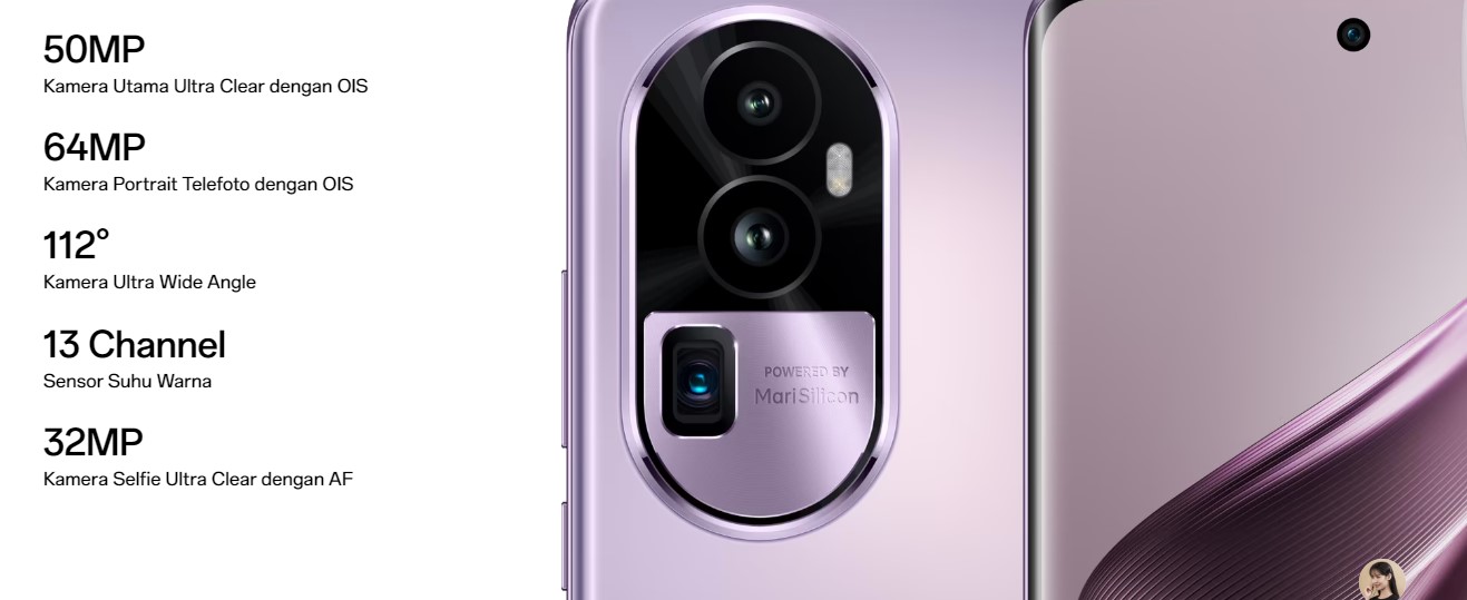 Spesifikasi Oppo Reno 1o Pro+, Kamera 64MP 50MP