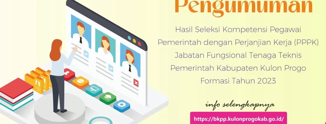 Link Pengumuman Hasil Seleksi PPPK Tenaga Teknis Pemkab Kulon Progo 2023