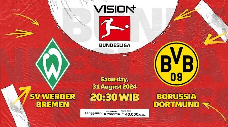 Prediksi Werder Bremen vs Borussia Dortmund, Jadwal BundesLiga Jerman 31 Agustus 2024