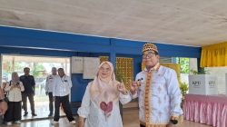 Antusiasme Pj Gubernur Lampung di TPS 07 Teluk Betung Utara