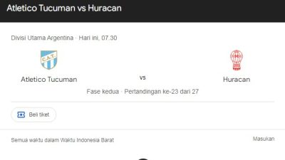 Prediksi Skor Tucuman vs Huracan, Jadwal Divisi Utama Liga Argentina 19 November 2024