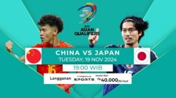 Prediksi Tiongkok vs Jepang, Kualifikasi Piala Dunia 19 November 2024