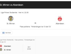 Prediksi St Mirren vs Aberdeen, Jadwal Liga Skotlandia 23 November 2024