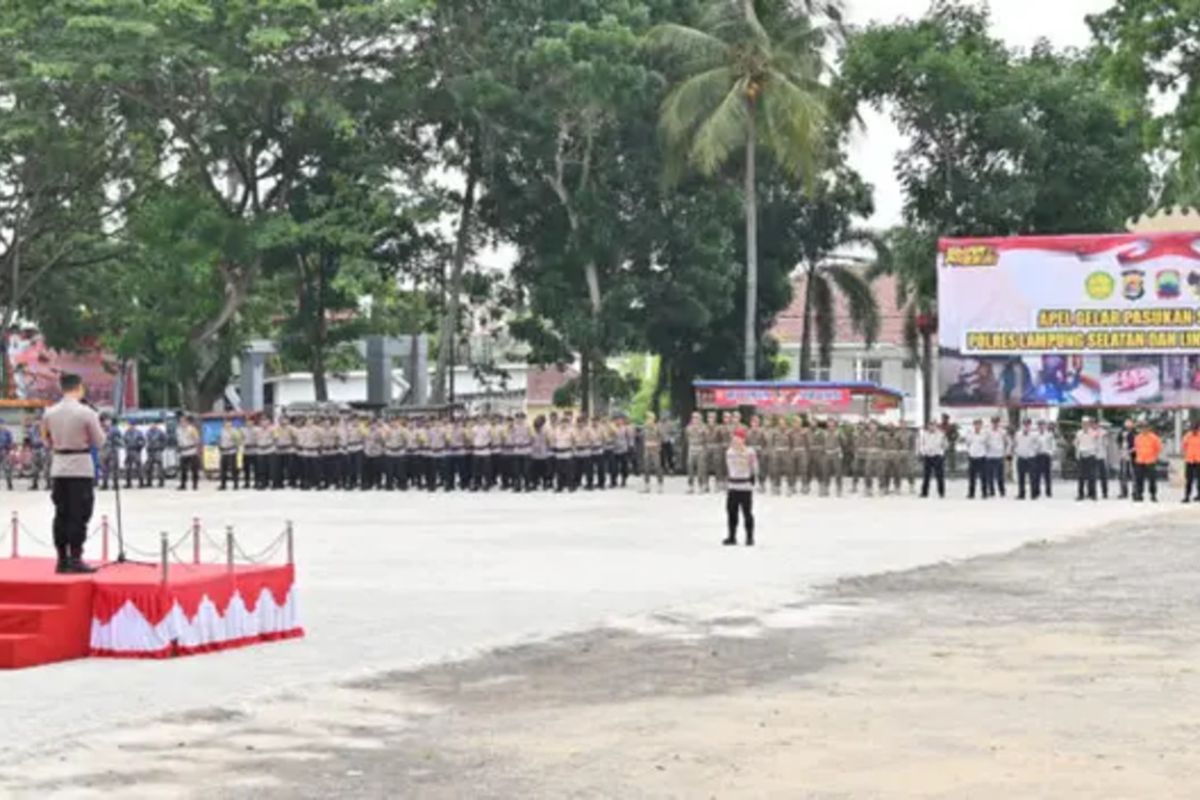 Polres Lampung Selatan Siap Hadapi Bencana: Gelar Apel Siaga