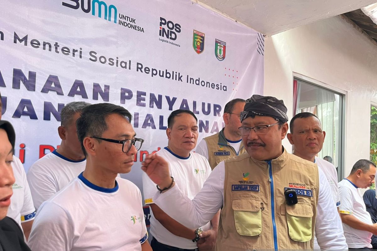 Mensos Menjamin Distribusi Bansos yang Akurat di Lampung