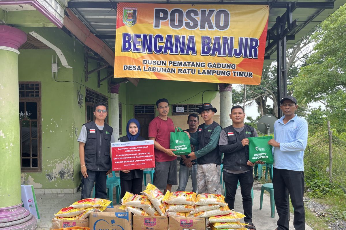 Bantuan Banjir dari PGN dan Dompet Dhuafa untuk Warga Lampung Timur