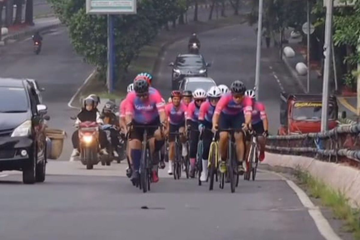 Ratusan Peserta Bersepeda di Tour of Kemala 2025 Dilepas oleh Kapolda Lampung