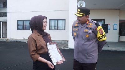 Mahasiswi Penerima Penghargaan dari Polres Lamsel karena Mencegah Aksi Curas