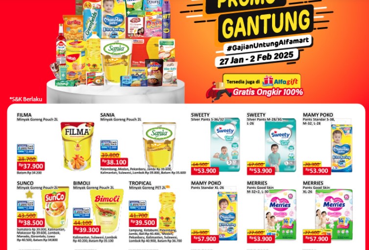 Promo JSM Alfamart Gantung 1-2 Februari 2025