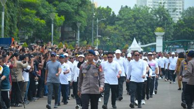 Gaya Mirza-Jihan Memukau di Gladi Kotor Pelantikan Monas