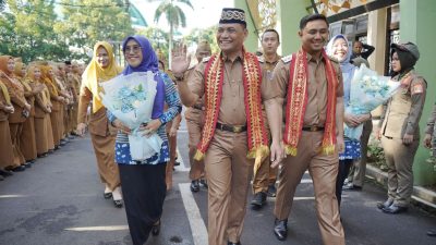 Wali Kota Metro Minta ASN Berikan Pelayanan Terbaik di Hari Pertama Kerja