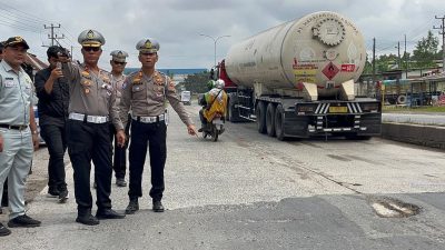 Siap-siap Mudik? Polresta Bandarlampung Lakukan Pengecekan Kondisi Jalan!