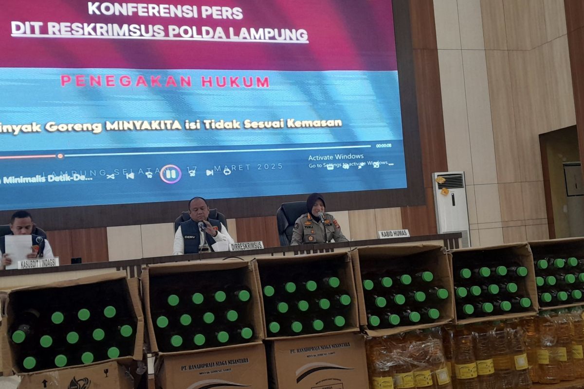 Razia Polda Lampung Temukan Penipuan Takaran Minyakita