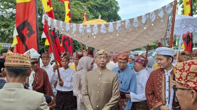 Upacara Tradisional Gubernur-Wagub Lampung: Ngantak dan Buka Belangan