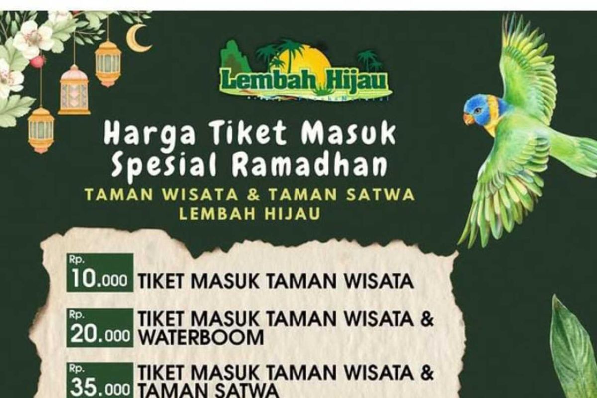 Paket Spesial Ramadhan di Taman Wisata Lembah Hijau: Diskon Tiket Masuk!